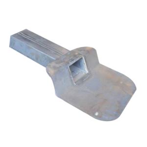 Kiezelbak, 60 x 80 mm, 45°, 30 cm lang naadloos gegoten