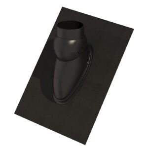 Ubbink universele dakdoorvoer pan 131 15-55° zwart dakdoorvoerschaal black