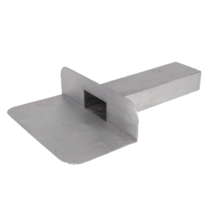 Kiezelbak, 60 x 80 mm, 90°, 30 cm lang naadloos gegoten