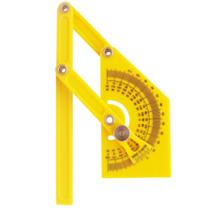 Hoek/graden meter geel.KWB 065800