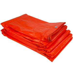 Bouw / Afdekzeil Oranje 10x12mtr.