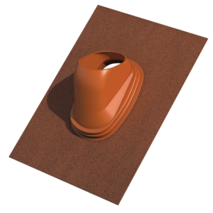 Ubiflex Dakdoorvoerpan Universeel 131 25-45° 500mm x 500mm terracotta