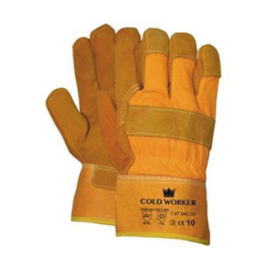 Brand handschoenen gele kap paar