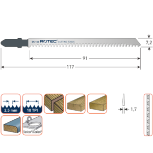 Decoupeerzaagblad DC160 / T301BCP [5]