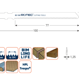 Decoupeerzaagblad. DC130 / T101AIF [5]
