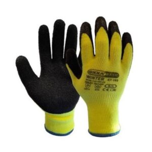 Oxxa werkhandschoen HS Latex-winter zwart/geel hi-vis Maat 10 - 47-195 - 14719510