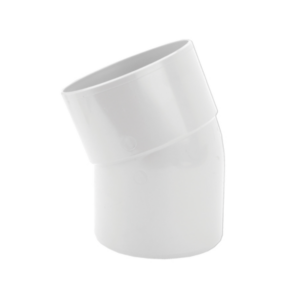 PVC HWA Bocht 22° Wit 80 M/S