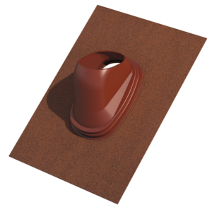 Ubiflex Dakdoorvoerpan Universeel 131 25-45° 500mm x 500mm natuurrood