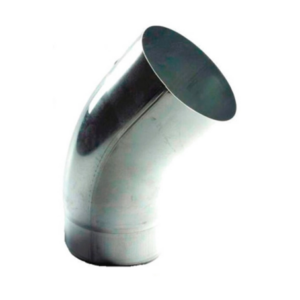 Zink basalte bocht 80mm 40gr verjongd spie-eind