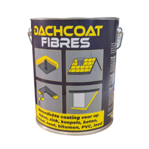 Dachcoat fibres N/F vezelcoating 4kg grijs.