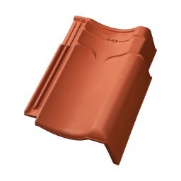 Koramic Dakpan Verbeter.Holle, D VHV Vario natuurrood - Gevelpan rechts