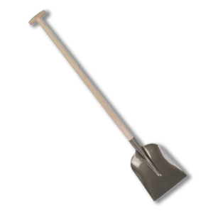 Beton schop met gehaard staal