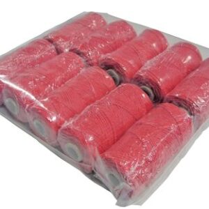 Super Prof, metselkoord geslagen 4 strengs pp rood, klos 50 meter