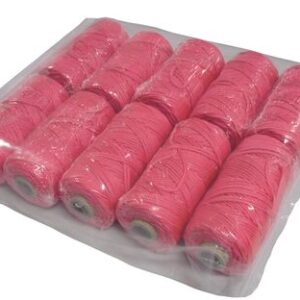 Super Prof, metselkoord gevlochten 1,5mm PA fluor rose, klos 50 mtr