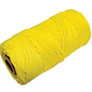 Super Prof, metselkoord gevlochten 1,5mm PA fluor geel, klos 50 mtr