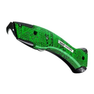 Delphin mes + houder Limited Edition Snake Green