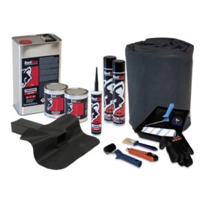 Compleet EPDM pakket 12,20 m x 5 m met stadsuitloop