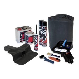 Compleet EPDM pakket 12,20 m x 2 m met stadsuitloop